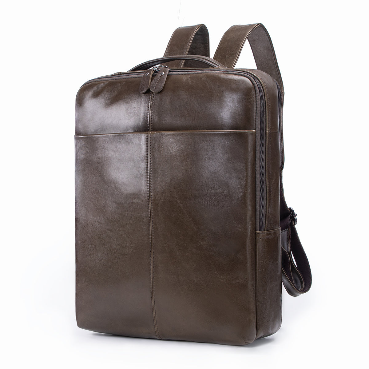 AB EARTH Genuine Leather Professional Outdoor Sport Leather Backpack L