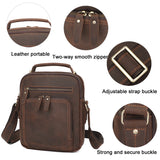 AB EARTH Vintage Cowboy Leather Real Leather Sling Bag Messenger Bag L1063R