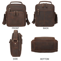 AB EARTH Vintage Cowboy Leather Real Leather Sling Bag Messenger Bag L1063R