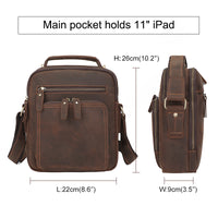 AB EARTH Vintage Cowboy Leather Real Leather Sling Bag Messenger Bag L1063R