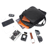 AB EARTH Black Leather Sling Bag for Men Messenger Bag L1069A/B