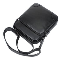 AB EARTH Black Leather Sling Bag for Men Messenger Bag L1069A/B