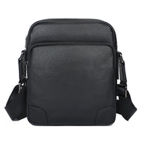 AB EARTH Black Leather Sling Bag for Men Messenger Bag L1069A/B