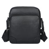 AB EARTH Black Leather Sling Bag for Men Messenger Bag L1069A/B