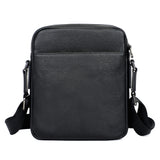 AB EARTH Black Leather Sling Bag for Men Messenger Bag L1069A/B