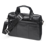 AB EARTH Classic Vintage Leather Men's Chocolate Hand Tiny Laptop Bag Briefcase Messenger L7075LC