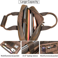 AB EARTH Leather Bag for Men Briefcase Bag L7409