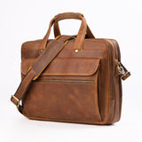 AB EARTH Leather Briefcase Genuine Leather Handbag L7388R-Y
