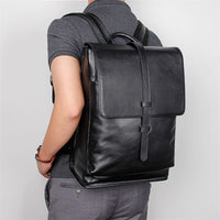 AB EARTH 100% Cow Leather Laptop Backpack for Young People L2754A