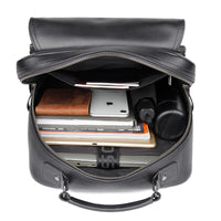 AB EARTH Top Graine Leather Backpack School Bag for Men L2755