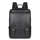 AB EARTH Top Graine Leather Backpack School Bag for Men L2755