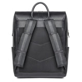 AB EARTH Genuine Cow Leather Packsack Black School Bag for Men L2756