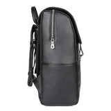 AB EARTH Genuine Cow Leather Packsack Black School Bag for Men L2756