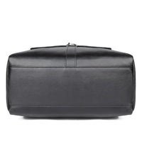 AB EARTH Genuine Cow Leather Packsack Black School Bag for Men L2756