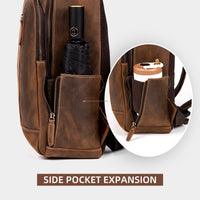 AB EARTH New Product Leather Backpack for Men Direct Factory L2761