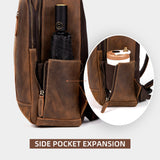 AB EARTH New Product Leather Backpack for Men Direct Factory L2761