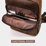 AB EARTH New Product Leather Backpack for Men Direct Factory L2761