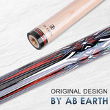 AB EARTH 42 Inch Short Pool Cue Stick for Kids, Canadian Maple Billiard Cues for Tight Spaces, 2024 #K10 Grey