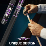 AB EARTH 58" Pool Cue Stick Canadian Maple 13mm Tip Billiard Cue with Irish Linen Wrap #A65