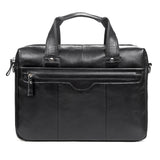 AB EARTH Classic Vintage Leather Men's Chocolate Hand Tiny Laptop Bag Briefcase Messenger L7075LC