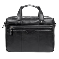 AB EARTH Classic Vintage Leather Men's Chocolate Hand Tiny Laptop Bag Briefcase Messenger L7075LC