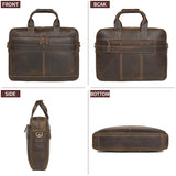 AB EARTH Leather Bag for Men Briefcase Bag L7409