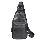 AB EARTH Cow Leather Black Sling Bag Chest Bag Cross Body Bag L4012A/Q