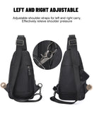 AB EARTH Cow Leather Black Sling Bag Chest Bag Cross Body Bag L4012A/Q