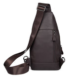 AB EARTH Cow Leather Black Sling Bag Chest Bag Cross Body Bag L4012A/Q