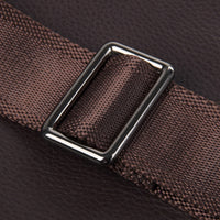 AB EARTH Black Full Grain Leather Chest Bag for Men L4013A/Q