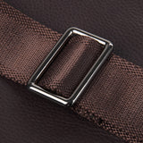 AB EARTH Black Full Grain Leather Chest Bag for Men L4013A/Q