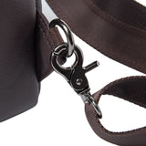 AB EARTH Black Full Grain Leather Chest Bag for Men L4013A/Q