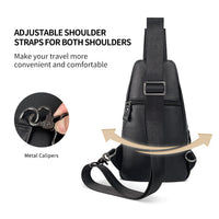 AB EARTH Nature Cowhide Leather Messenger Bag for Men L4033A/Q