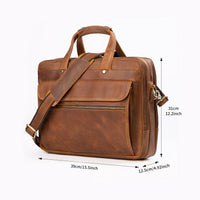 AB EARTH Leather Briefcase Genuine Leather Handbag L7388R-Y