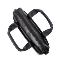 AB EARTH Classic Vintage Leather Men's Chocolate Hand Tiny Laptop Bag Briefcase Messenger L7075LC