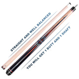 AB EARTH 36 Inch Short Pool Cue Stick for Kids, Canadian Maple Billiard Cues for Tight Spaces, 2024 #K10 Natural