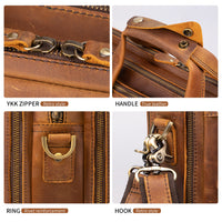 AB EARTH Leather Briefcase Genuine Leather Handbag L7388R-Y