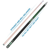 AB EARTH 58" Pool Cue Stick Canadian Maple 13mm Tip Billiard Cue with Irish Linen Wrap #A70