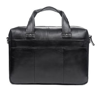 AB EARTH Classic Vintage Leather Men's Chocolate Hand Tiny Laptop Bag Briefcase Messenger L7075LC