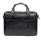 AB EARTH Classic Vintage Leather Men's Chocolate Hand Tiny Laptop Bag Briefcase Messenger L7075LC
