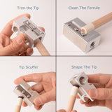 AB EARTH Cuboid 8 in 1 Aluminum Pool Cue Tip Repair Tool #T18