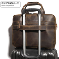 AB EARTH Leather Bag for Men Briefcase Bag L7409