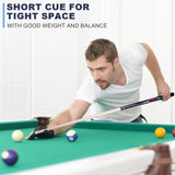 AB EARTH 36”/42”/48” Canadian Maple Billiard Short Pool Cues for Tight Places #K9
