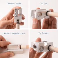 AB EARTH Cuboid 8 in 1 Aluminum Pool Cue Tip Repair Tool #T18