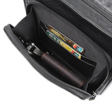 AB EARTH Black Cow Leather Sling Bag Messenger Bag Mens Cross Body Bag L7055A/B/Q/R/X