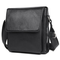 AB EARTH Black Cow Leather Sling Bag Messenger Bag Mens Cross Body Bag L7055A/B/Q/R/X