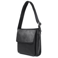 AB EARTH Black Cow Leather Sling Bag Messenger Bag Mens Cross Body Bag L7055A/B/Q/R/X