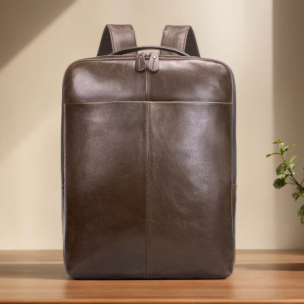AB EARTH Genuine Leather Professional Outdoor Sport Leather Backpack L AB EARTH Genuine Leather Professional Outdoor Sport Leather Backpack L