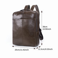 AB EARTH Genuine Leather Professional Outdoor Sport Leather Backpack L7280C