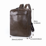 AB EARTH Genuine Leather Professional Outdoor Sport Leather Backpack L7280C